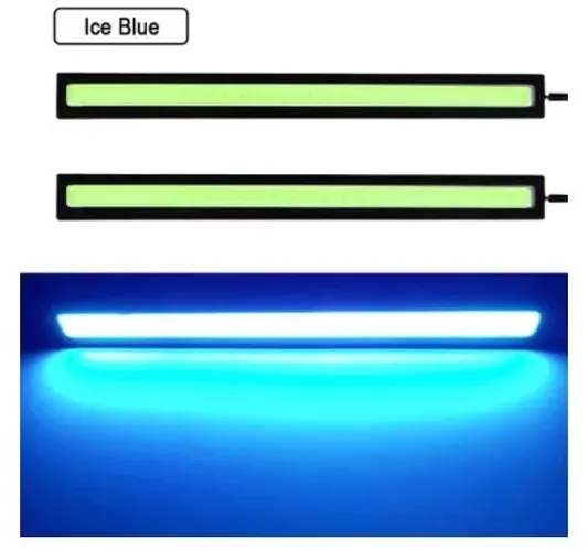 Led Cob 12w Ultra kit 2 Unid. Super Farol Drl Luz Diurna Luz Carro Moto Ice Blue COD-CP613