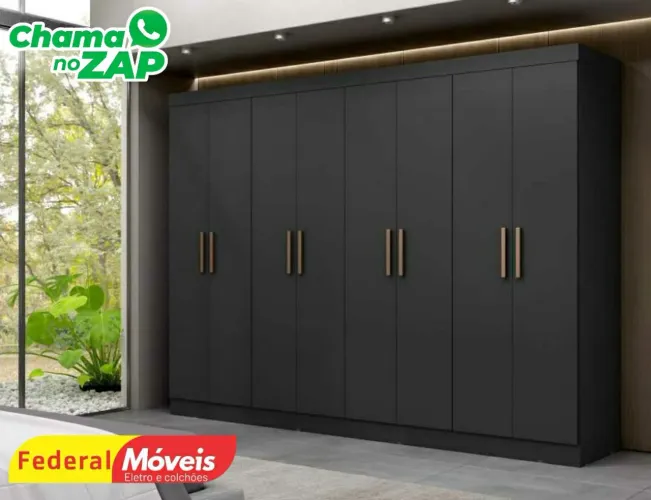 Guarda Roupa 8 Portas Novo Fazemos Entrega