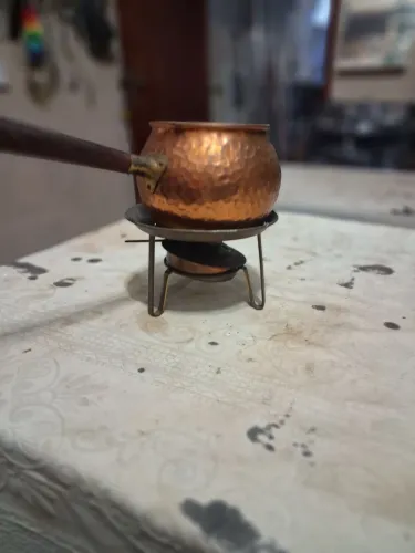 Mini panela de cobre para fondue