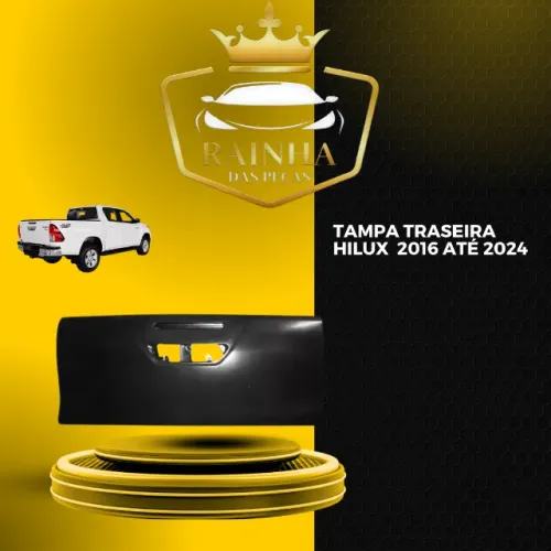Tampa Traseira Hilux 2016 até 2024