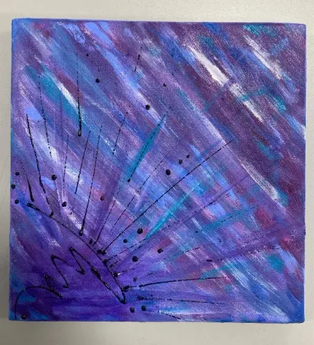 Tela 20x20cm Quadro Pintura Abstrata feita à mão