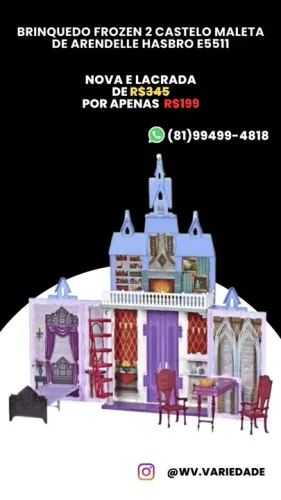 Castelo Frozen 2 - Arendelle - Hasbro - Novo