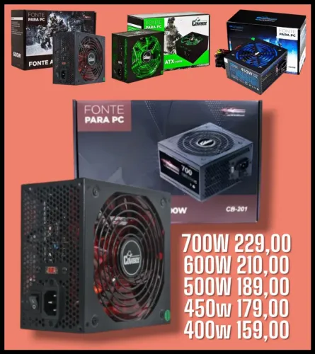 <br>Fonte Atx Para PC Gamer Bivolt - Cowboy<br>
