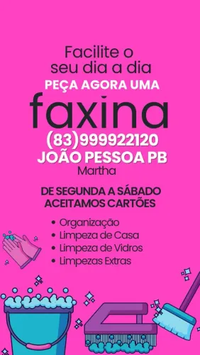 Faxineira de confiança! 150$
