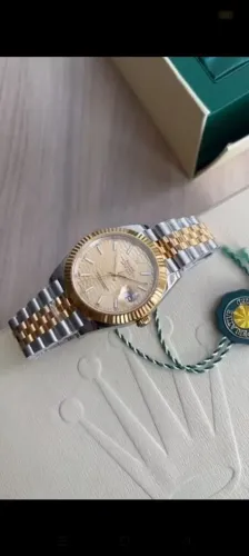 Rolex Datejust Dourado com Pulseira  Jubilee - Super Clone 