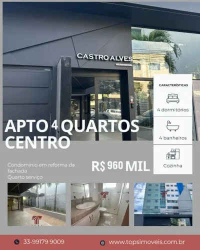 Apartamento 4 quartos Centro