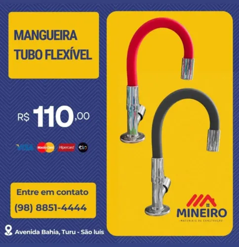 Mangueira Flexível para Torneira - R$ 110,00