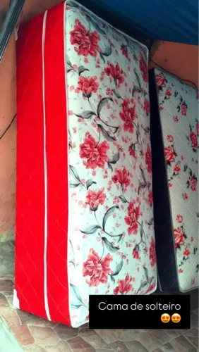 Colchão de solteiro floral 300 entregamos HOJEEE