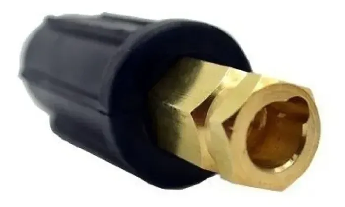 Conector Engate Rápido Fêmea 9mm P/ Cabo De Solda 10 A 25mm