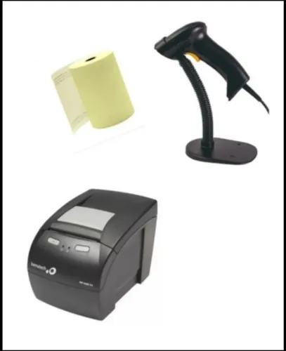 Kit Impressora Térmica + Scanner de Código de Barras