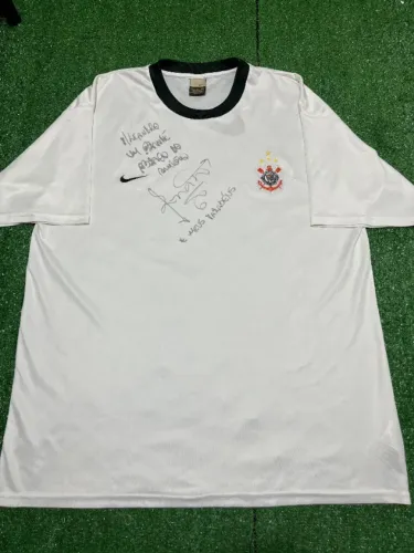 Camisa Corinthians Viagem 2003 Autografada