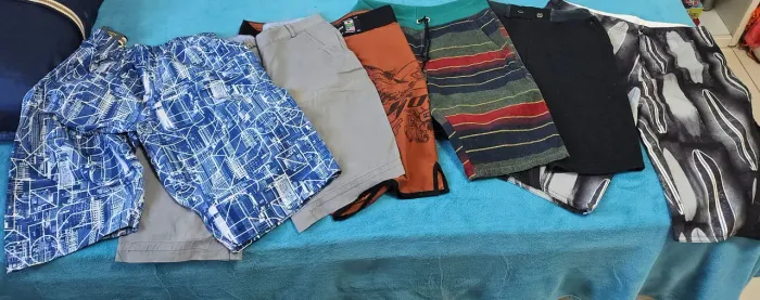 Lote de 6 shorts masculinos