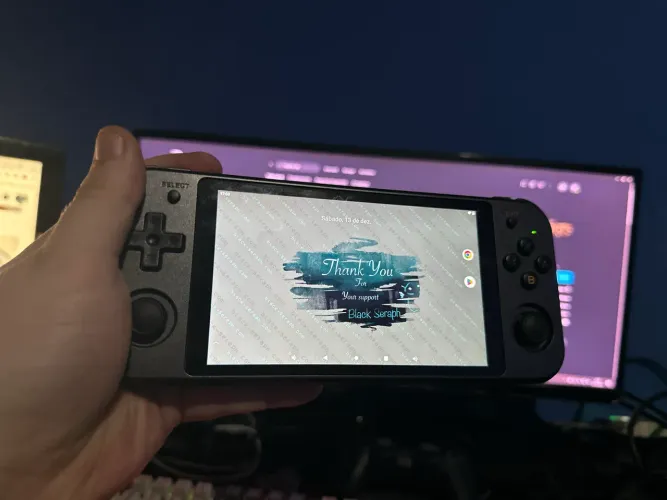 Console android portátil anbernic rg552 64Gb + 256Gb com vários jogos de ps2, psp etc 