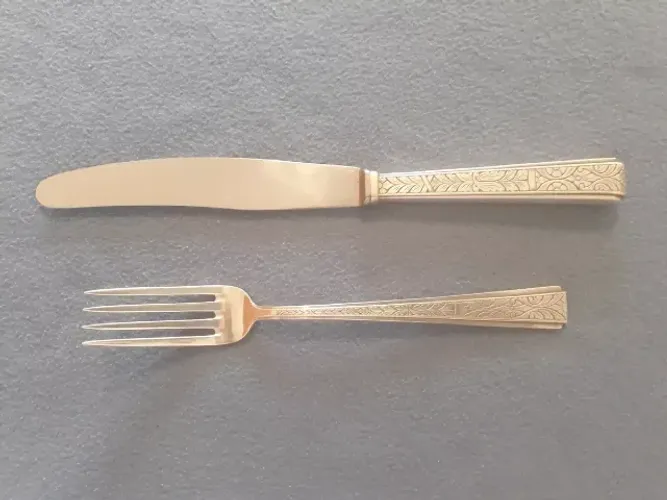 Meio Faqueiro Em Prata 90 Fracalanza, Estilo Art Deco, 114 Peças