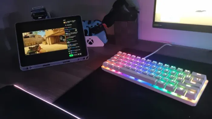 Teclado Optico Hustman mini mercury red