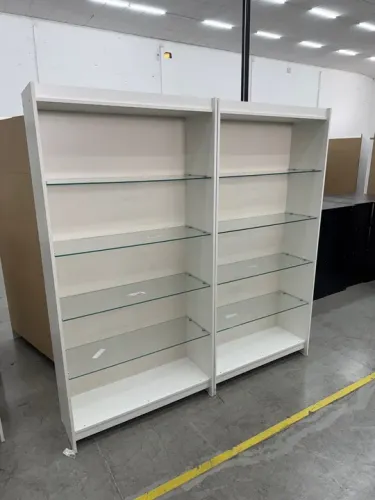 Prateleiras de vidro para comércio MDF