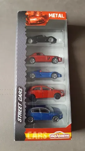 (Nova) Miniaturas - Street Cars 5-Pack - Majorette (1/64)