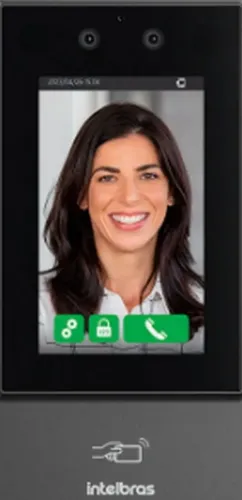 Controle de acesso facial intelbras, instalado 