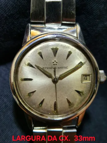 ETERNAMATIC RELÓGIO SUÍÇO ANTIGO 