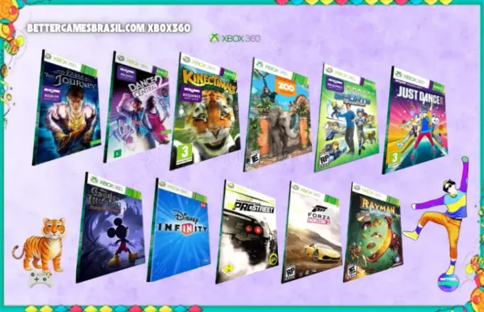 Sports Dancee Central Forza Fablee Rayman Kinectimals Mickey ! Xbox360 Just Need for Speed