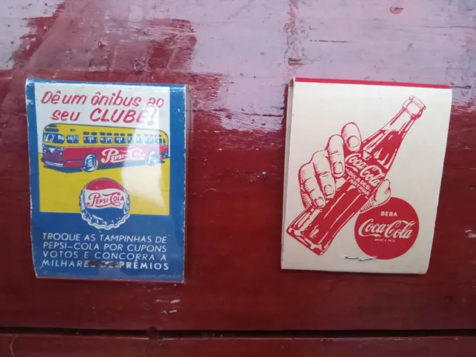 Caixinha de Fósforo COCA COLA e PEPSI