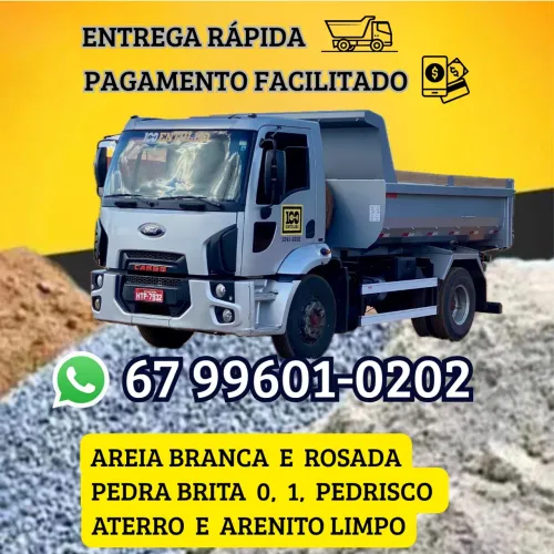 Venda de Areia, Pedra Brita e Aterro Limpo
