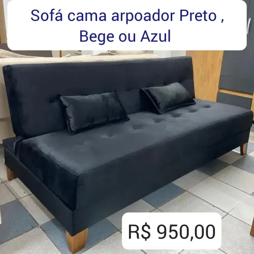 Sofá cama Arpoador 1.85m / 3 cores / pague na entrega 