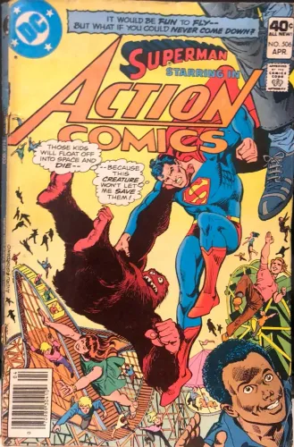 Revista em quadrinhos Superman Action Comics - Abril de 1980, publicada nos EUA
