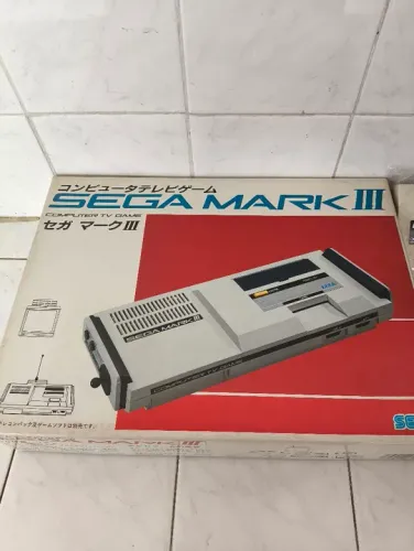 Sega Mark III Console de Vídeo Game com FM pack 