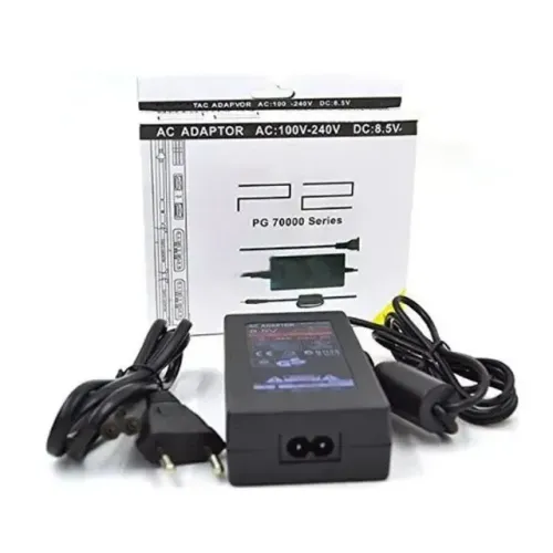 FONTE AC ADAPTADOR DC 8.5V 5.6A PLAY STATION 2 II NOVA NA CAIXA CARREGADOR