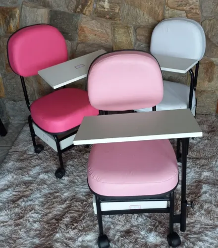 Cadeira para manicure Rosa BB