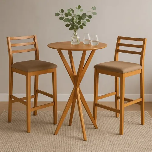 Mesa Bistrô Andria com Banquetas Olivia - Entrega Rápida 