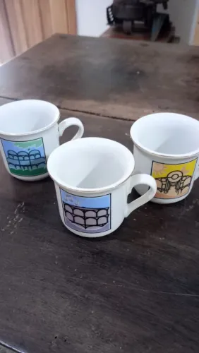 3 Xícaras Decorativas Curitiba