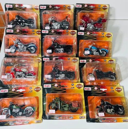 LEIA O ANÚNCIO - Miniaturas Metal Motos Harley Davidson 1/18
