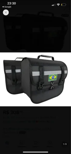 Alforje lateral moto Brasil 