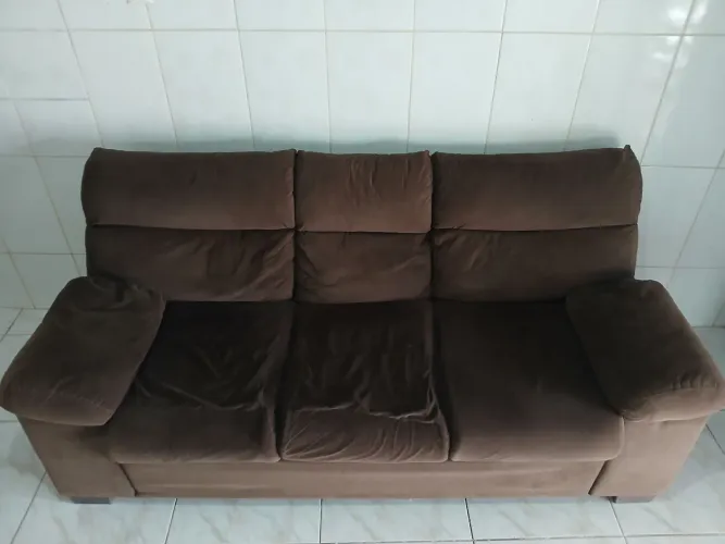 Vendo conjuto sofá usando