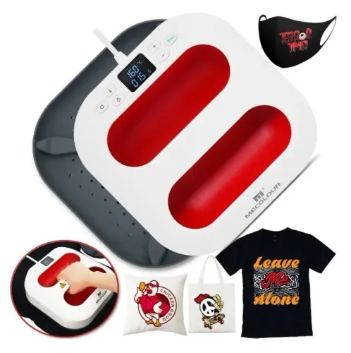 Prensa Térmica Sublimação 23x23cm Camisetas Tecido Mecolour - Novo