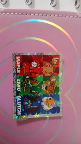 Figurinha dos mascote da copa 2026