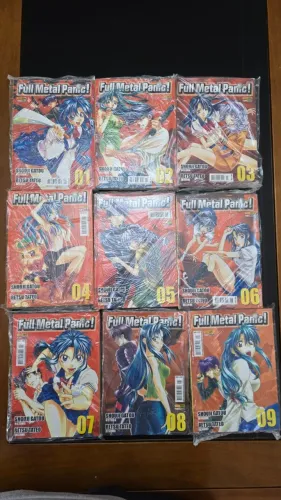 Full Metal Panic! (Fase 1 - Vermelha): Coleção Mangá Full Metal Panic Completo 1-9 Panini
