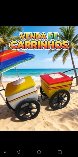 Carrinhos de PICOLÉ acai agua refrigerante. Preco de cada 01