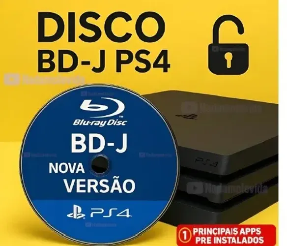 Disco BJD PARA PLAYSTATION 4 VERSAO 12.52 OU INFERIOR