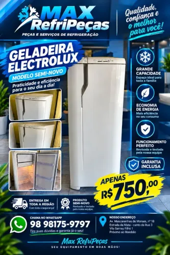 Geladeira Eletrolux semi-novo promoção