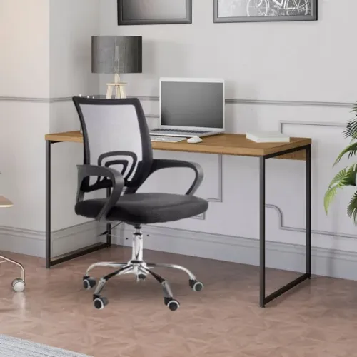 Mesa 1,18 com cadeira diretor mesh promoção
