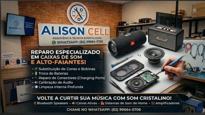 Faço concertos de eletrônicos em geral.