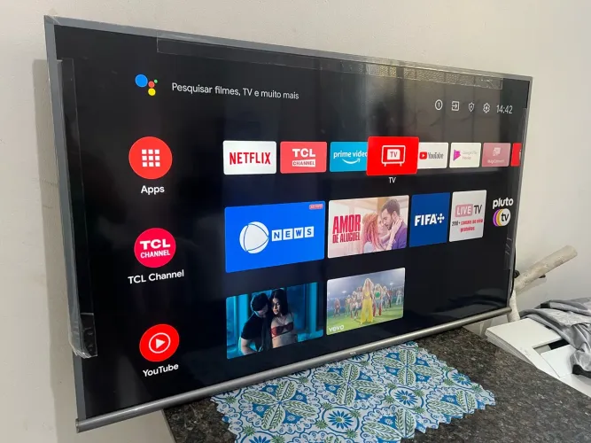 TELÃO SMART ANDROID TCL 50