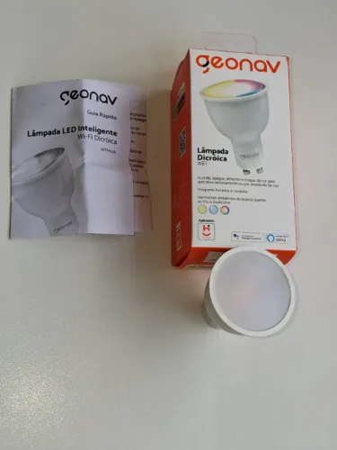 Lâmpada Dicróica WiFi compatível com Google Assistente e Works with Alexa
