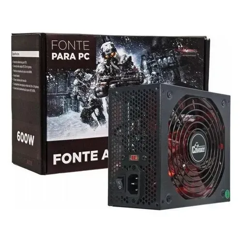 Fonte Para Pc 600w Cowboy ATX Silênciosa Kp-535