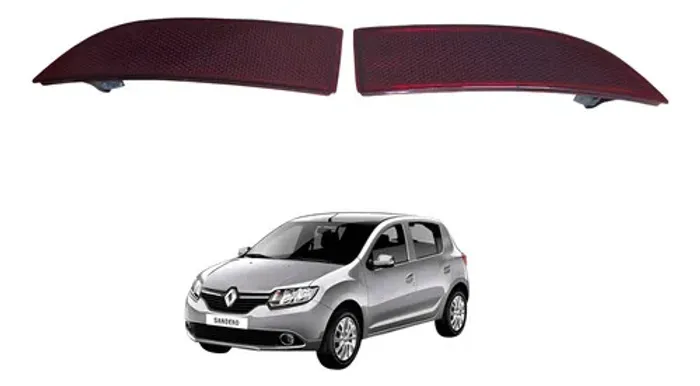 Par Refletor De Olho Gato Renault Sandero Expression1.0 2019 Vermelho