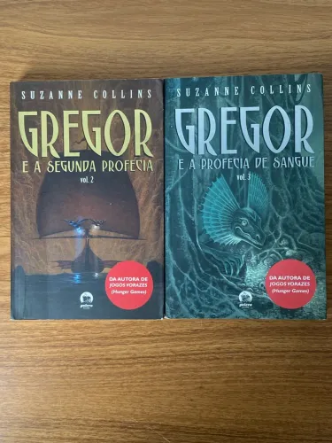 Livros Gregor e a Segunda Profecia + Gregor e a Profecia de Sangue - Suzanne Collins