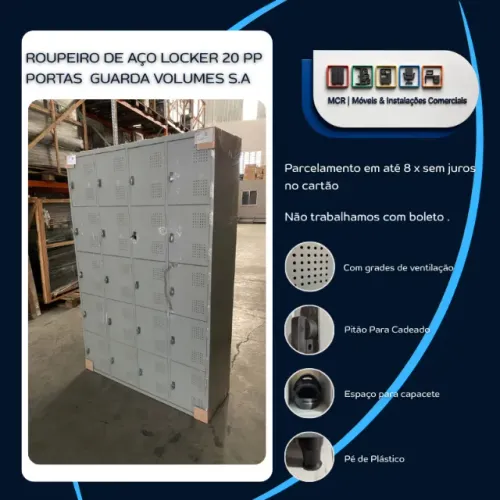 Consulte preços - Armário de Aço 20 Portas Pequenas PP
